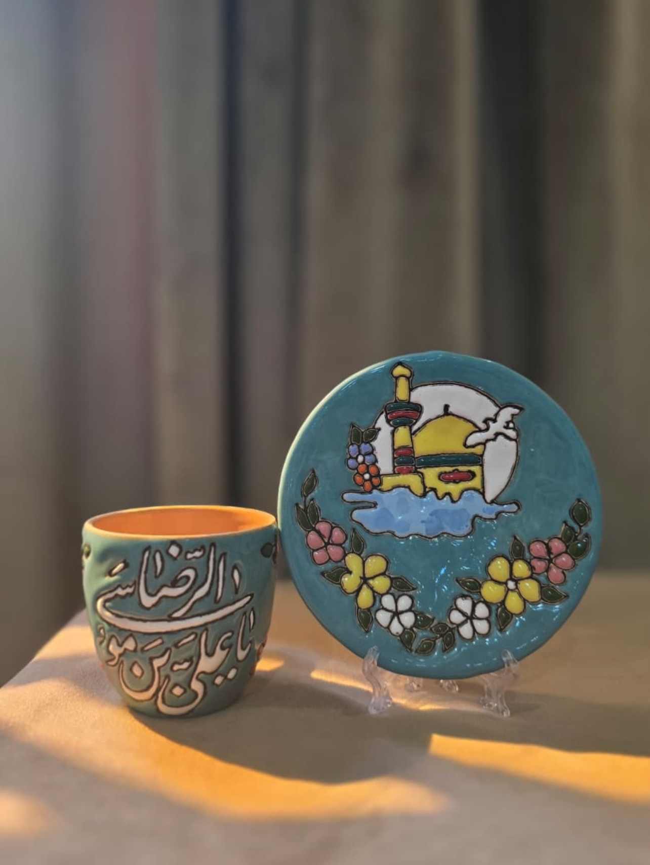 كوب فخاري يدوي